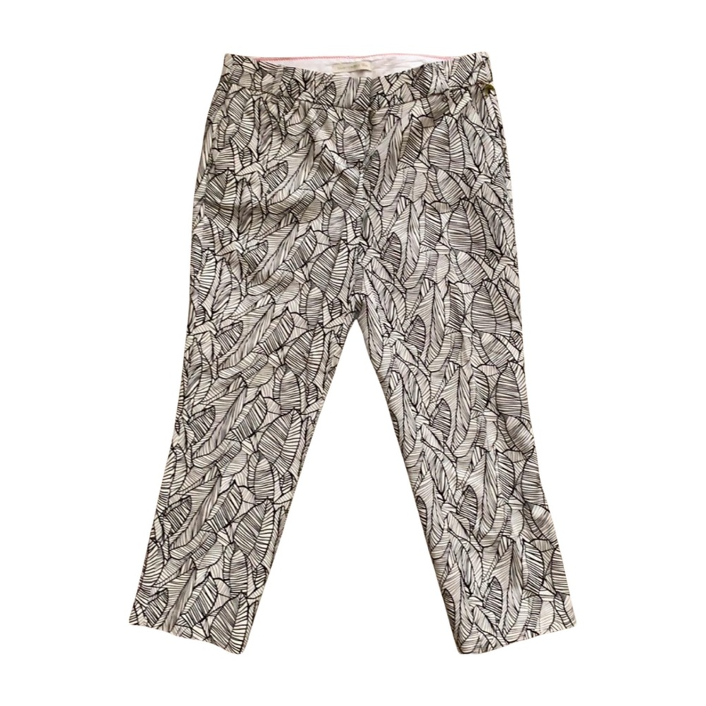 Saint Tropez West White/Black Capri Size 4